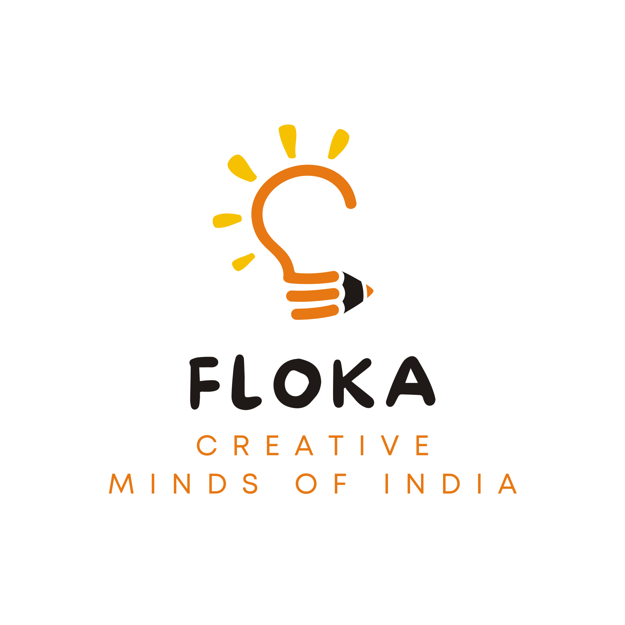 Floka Creative Minds of India logo